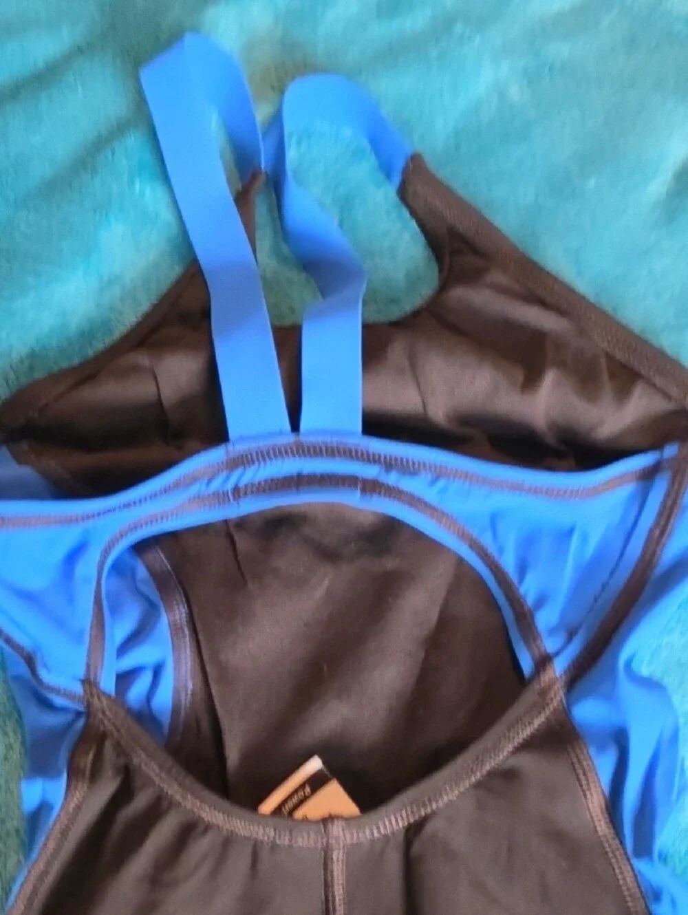 Speedo Black and Blue Competitive One-Piece Racing Suit